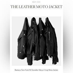Jennifer Meyer Barney’s Moto leather jacket NWT xs